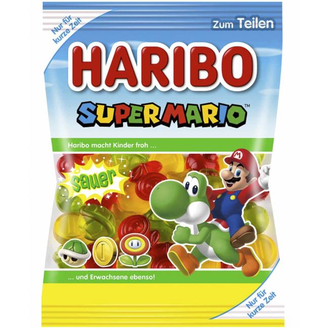 Haribo Mario - Sauer 175g | Super Mario Slik 2023 Køb